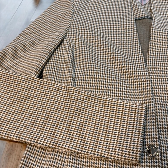 Tommy Hilfiger Plaid Blazer Gray Check Women’s Size 2 Workwear - Picture 4 of 11